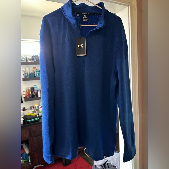Under Armour Other - NWT Under Armour Golf Men's Blue Zip Up Sweater